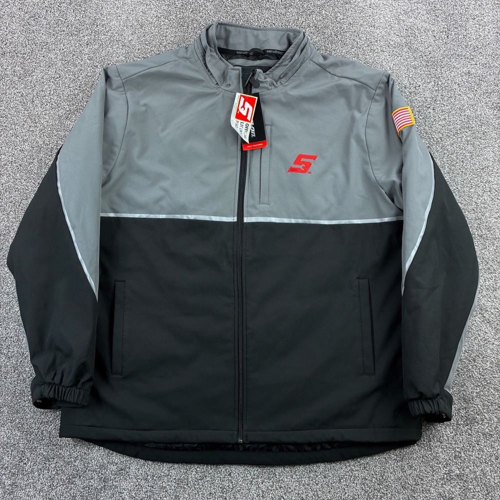 NWT Snap-On Tools Jacket Mens 2XL Gray‎ Black Softshell Brands Auto Repair